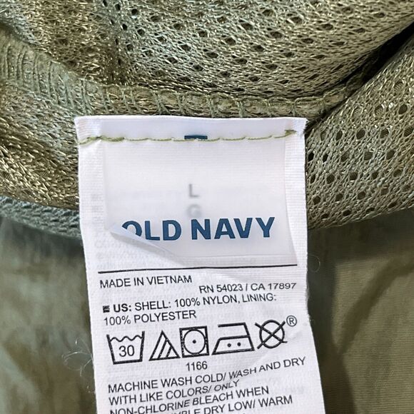 Old Navy Shorts Mens Large Army Green Hybrid Active Elastic‎ Waist Swim Board - Picture 4 of 8